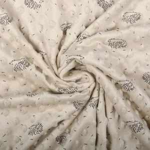 Minky hérisson Beige